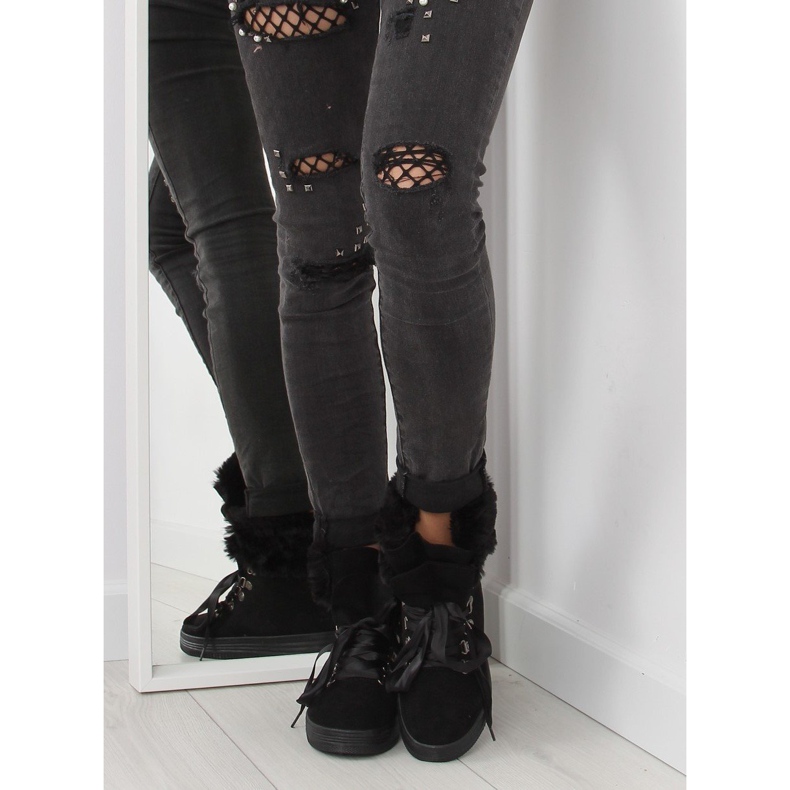 Schwarze Schneestiefel von GF-179 schwarz 2