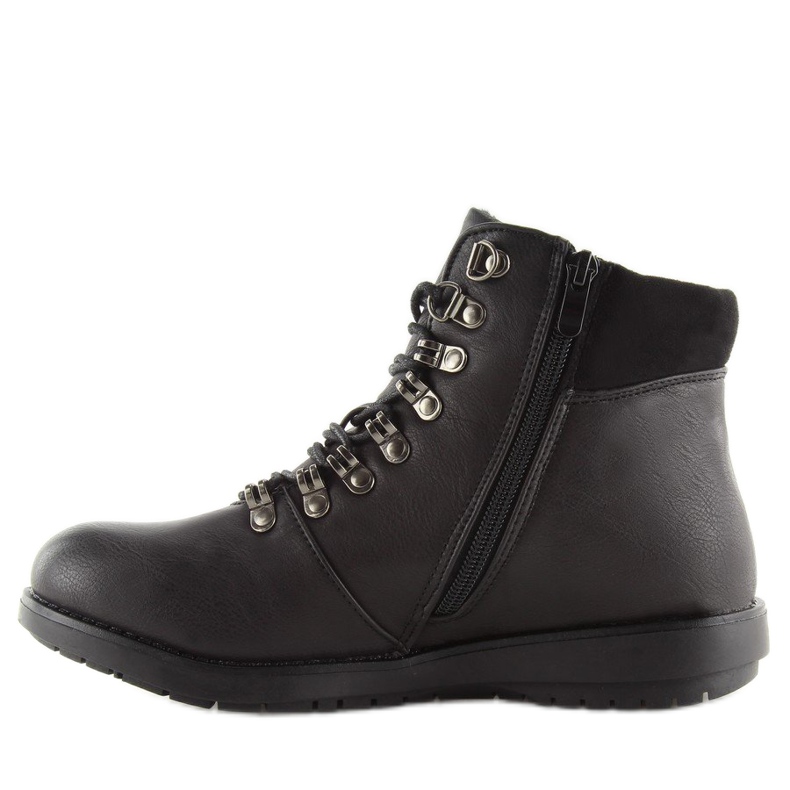 Schwarze Trapperstiefel 3971 schwarz 1