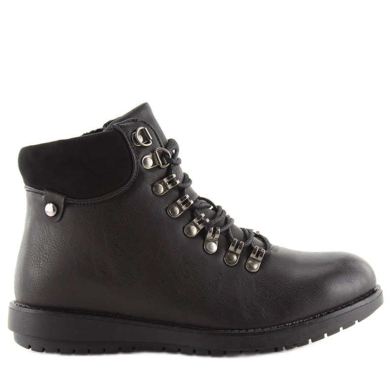 Schwarze Trapperstiefel 3971 schwarz 2