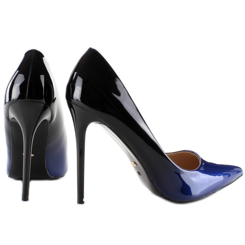 Shaded Heels ombre M253 blau schwarz marineblau 1