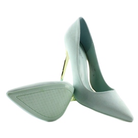 Wildleder Gold Absatz LE-08 Baby Blue blau 2