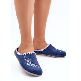 Inblu Damen-Hausschuhe, Hausschuhe, GF000026, Marineblau 2