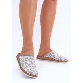 Inblu Damen Shiny Hausschuhe CT000028 Grau 3