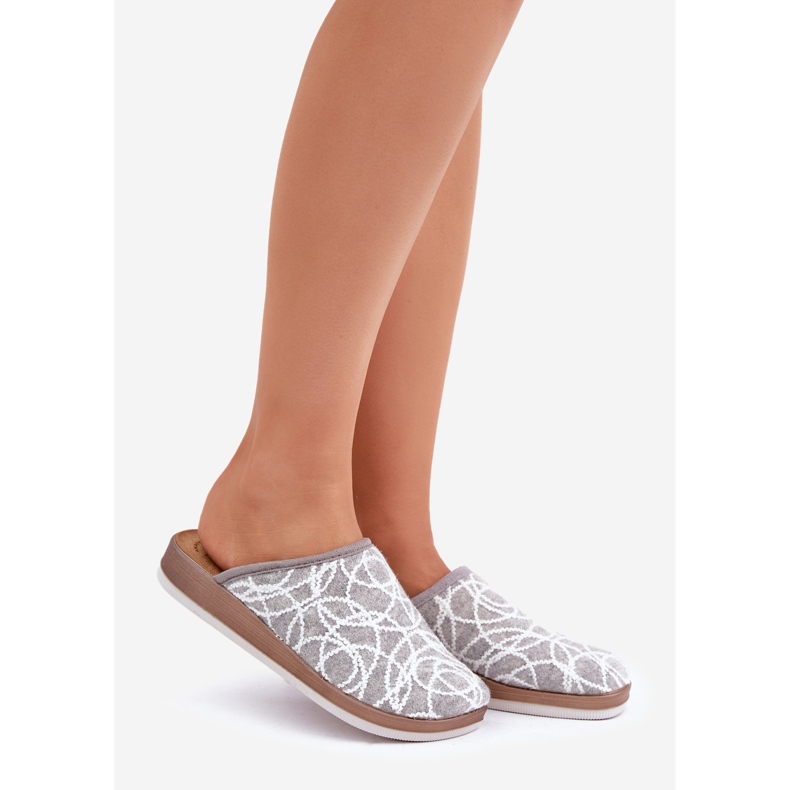 Inblu Damen Shiny Hausschuhe CT000028 Grau 1