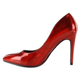 Hologramm Metallic Pins Rot 2