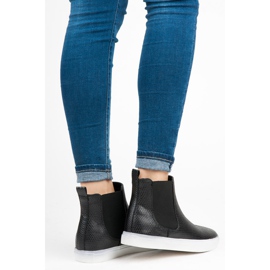 Mckeylor Hohe Turnschuhe mit Schlangenmuster schwarz 1