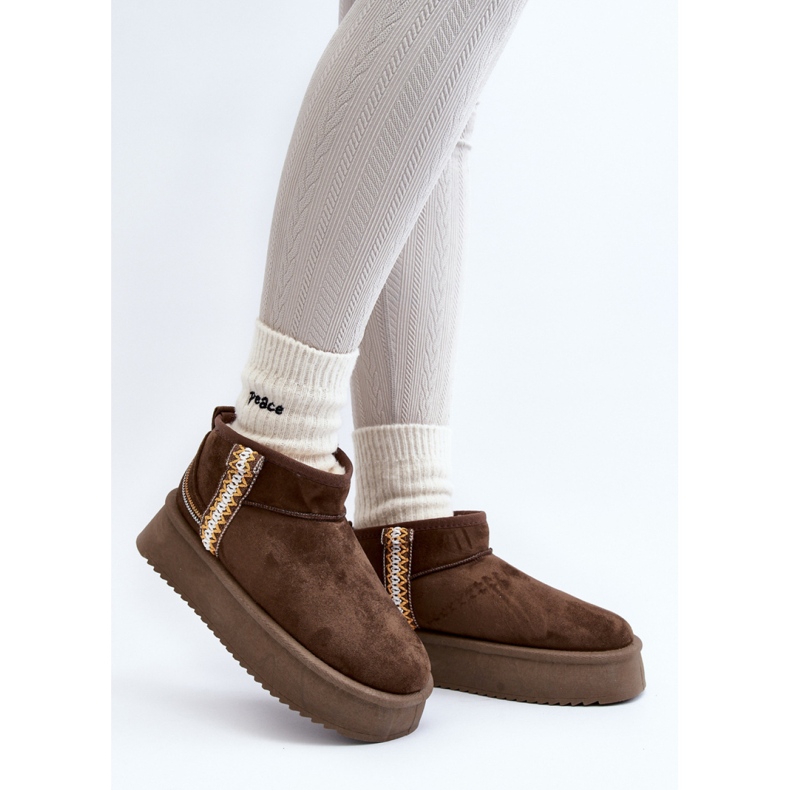 Damen-Schneestiefel mit Plateausohle, Wildleder, dunkelgrün 1