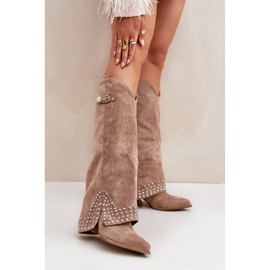 Step in style Stiefel Modell Iveliri LQ-135 Dunkelbeige – Treten Sie ein mit Stil 1