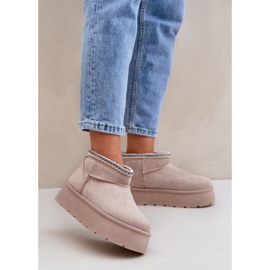 Step in style Schneestiefel Modell Heslania HY877-39 Hellbeige – Treten Sie ein mit Stil 1