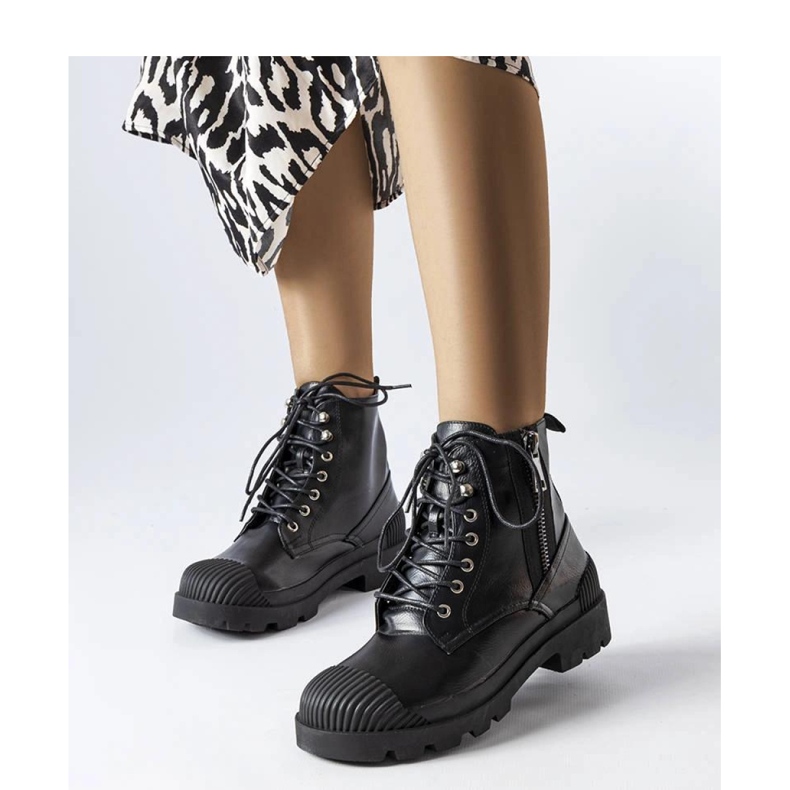 Schwarze Arbeitspferde für Frauen Shell – Solea 1