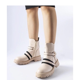 Beige isolierte Stiefel von Laderoute - Solea 1