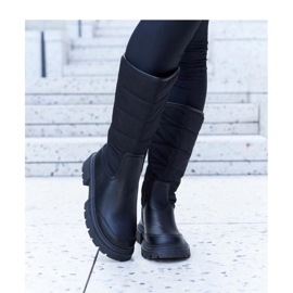 Solea Schwarze isolierte Schneestiefel 1