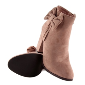 Hochhackige Stiefel mit rosa nc93 Rosa Schleife mehrfarbig 2