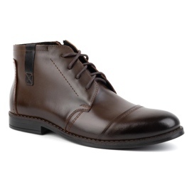 Olivier Herren-Winterschuhe, elegante Stiefeletten 282LU, dunkelbraun 2