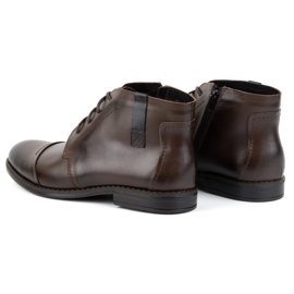 Olivier Herren-Winterschuhe, elegante Stiefeletten 282LU, dunkelbraun 6