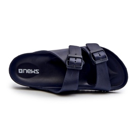 News Herren-Flip-Flops aus leichtem Schaumstoff mit Schnallen, marineblau, Avatara 1