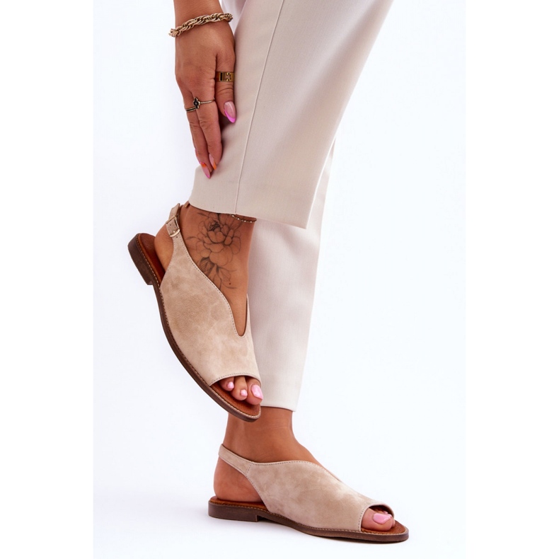 Lewski 3220/X Beige Wildledersandalen 2