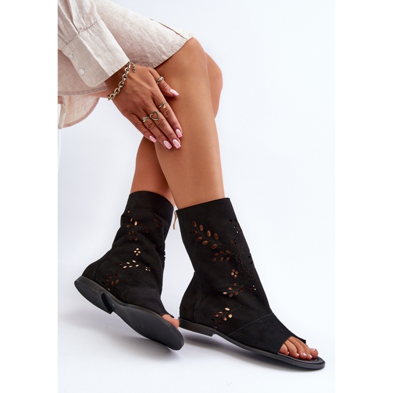 Zazoo 3437 Schwarze Obersandalen 1