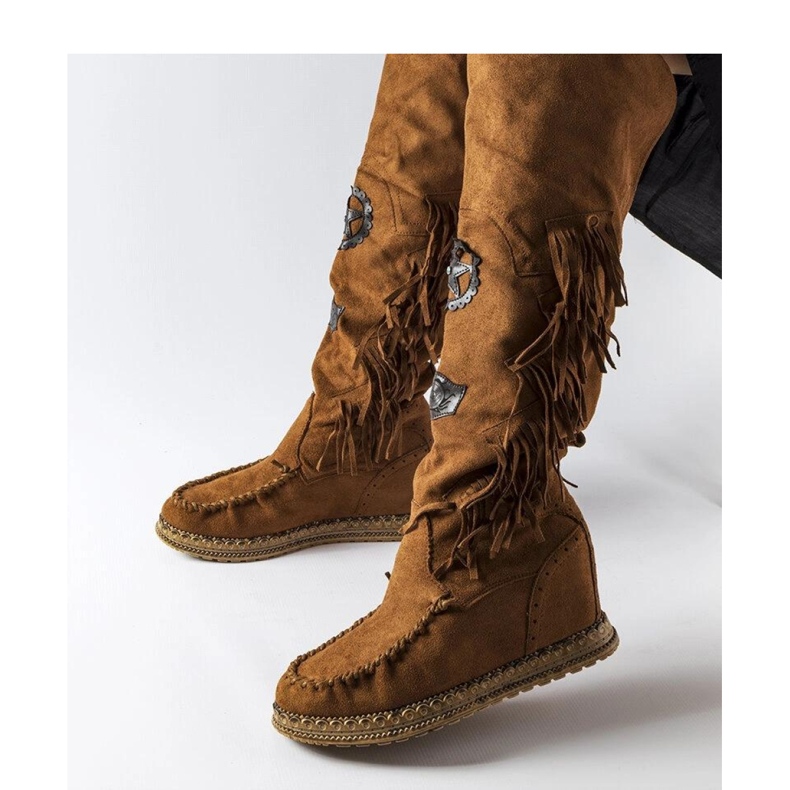 Braune Keilstiefel von Cascia - Solea 1