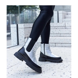 Galvani - Solea metallisch isolierte Schneestiefel grau 1