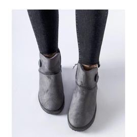 Graue, kurze, isolierte Schneestiefel von Snyder - Solea 1