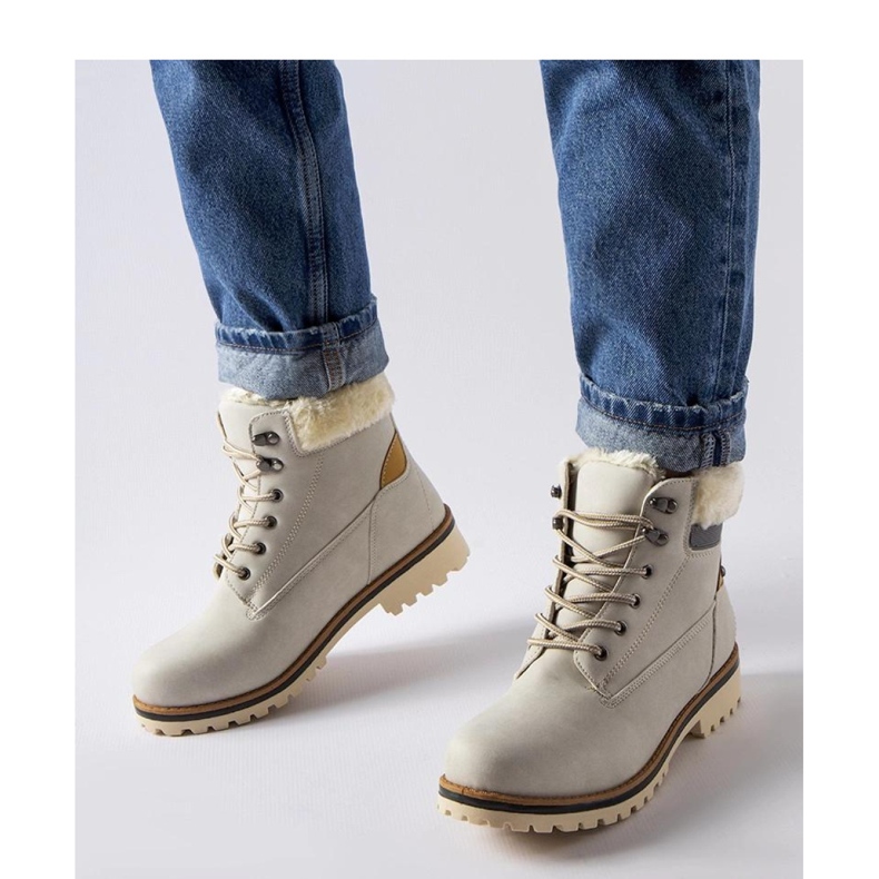 Graue isolierte Stiefel von Montalbino - Solea 1