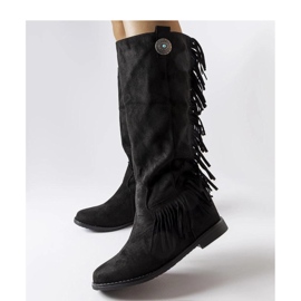 Schwarze Lecore - Solea Stiefel mit Keilabsatz 1