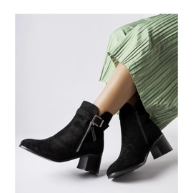 Schwarze Stiefeletten mit niedrigem Absatz von Bédard - Solea 1