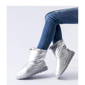 Silberne, isolierte Whitetail-Schneestiefel – Solea grau 1