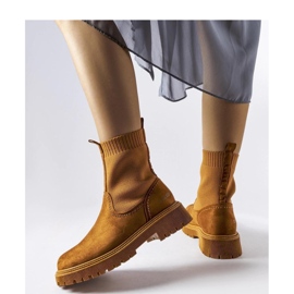 Braune Öko-Wildlederstiefel Big Star MM274541 1