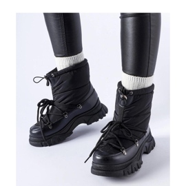 Solea Schwarze warme Schneestiefel 1