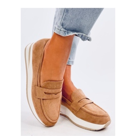 Pacifs Kamel-Loafer mit Keilabsatz – Inello braun 2