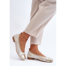 Bequeme Ballerinas Modell Zazoo 2890/004 Gold golden 1