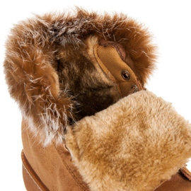 Creepers Stiefel mit Fell braun 1