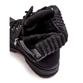 News Isolierte Trapperjacke aus Leder für Damen in Schwarz 2