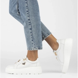 Filippo DP6382/24 Wh Ledersneaker, weiß 2