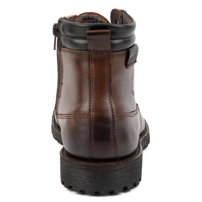 Olivier Herren-Winterschuhe, Lederstiefelette 754, dunkelbraun 1