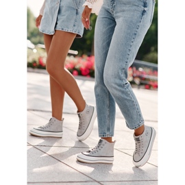 Isolierte Damen-Sneaker auf der Eco-Leder-Plattform Big Star OO274069 Blau 12