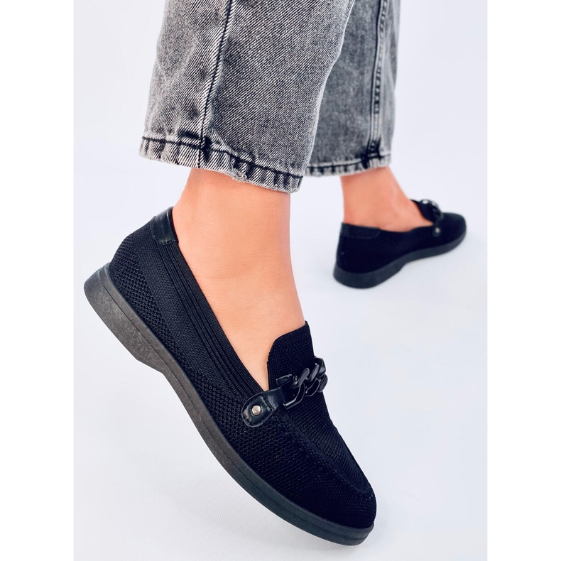 Lucena Schwarze durchbrochene Mokassins 2