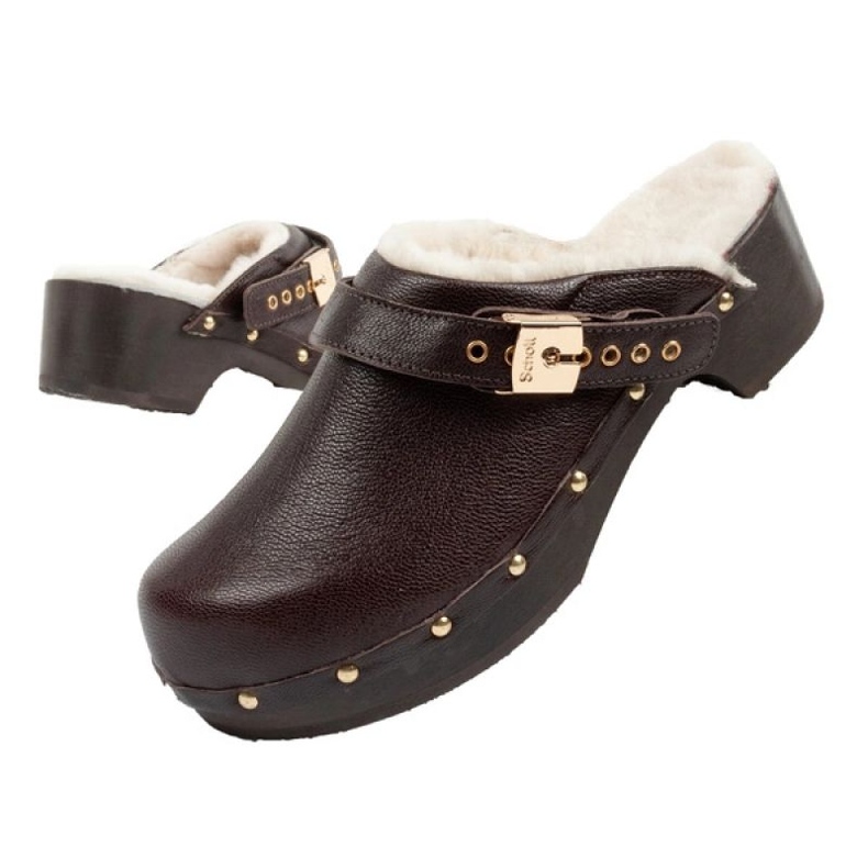 Scholl Iconic F298121011 Holzschuhe braun 1