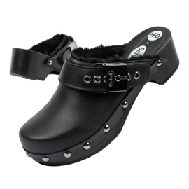 Scholl Iconic F307031004 Holzschuhe schwarz 1