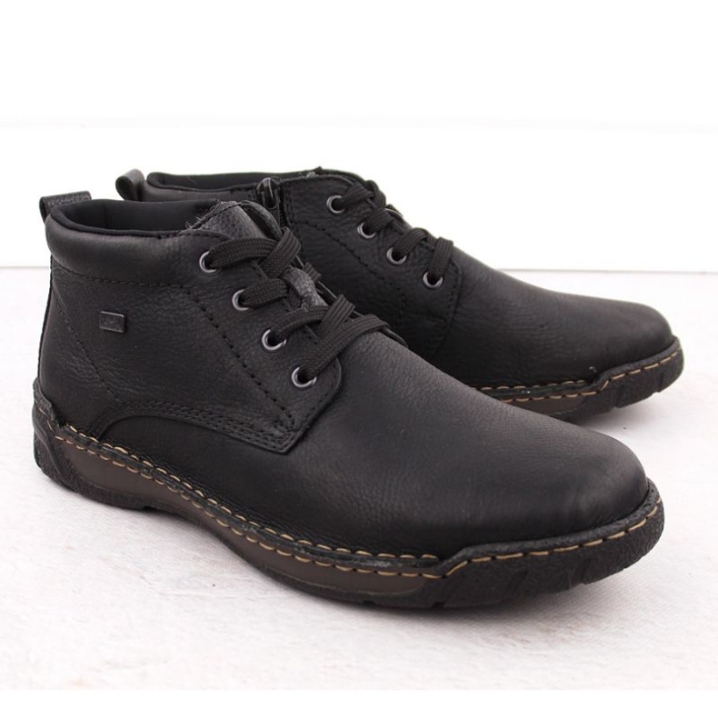 Männer isoliertes Leder Rieker RKR748 schwarz 1