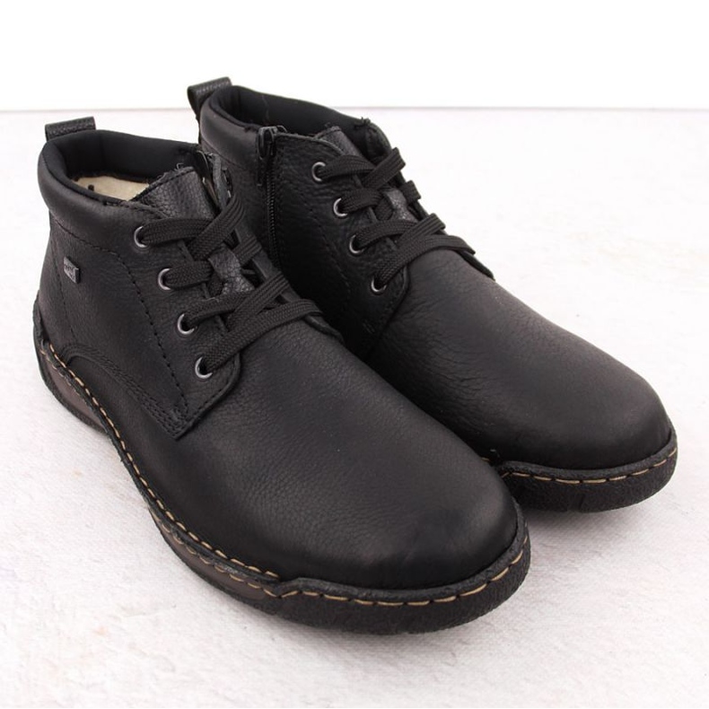 Männer isoliertes Leder Rieker RKR748 schwarz 2