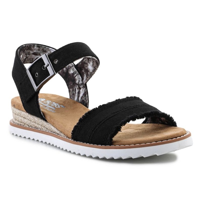 Schuhe Sandalen Skechers Espadrilles Bobs Adobe Princess 113541-BLK schwarz 1