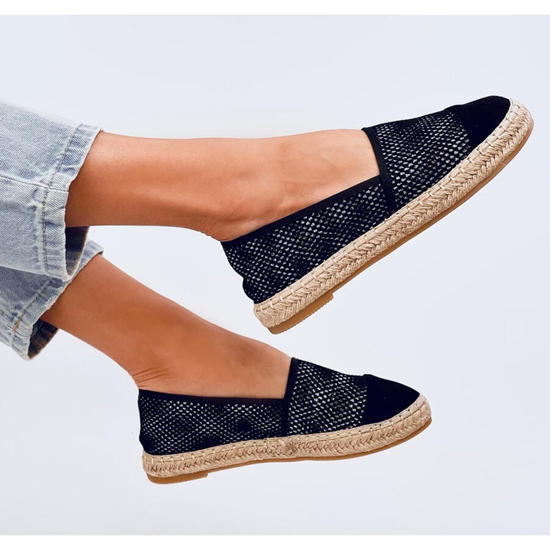 Espadrilles Frauen Wildleder schwarz 2