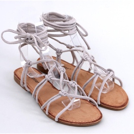 Frauensandalen Gladuators Gray Bray Gray grau 1
