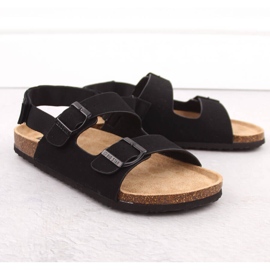 Herrensandalen mit Schnallen, schwarz Big Star LL174208 1