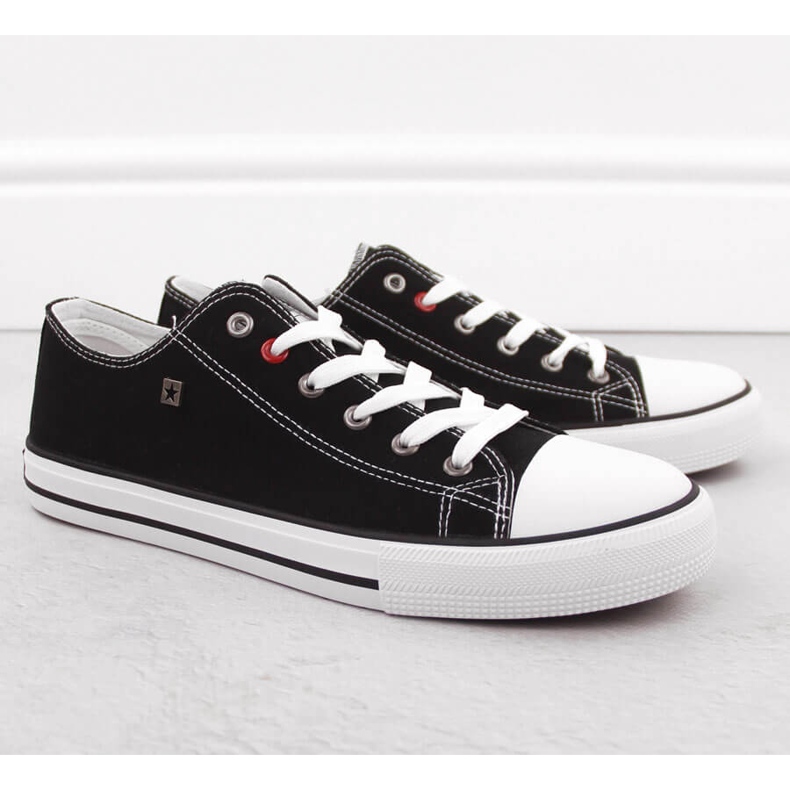 Schwarze Textil-Sneaker für Herren Big Star NN174300 1