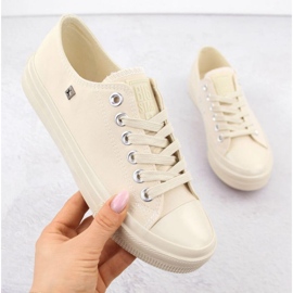 Klassische Frauen -Sneaker Big Star NN274286 Beige 1