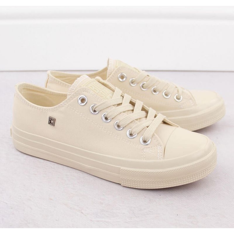 Klassische Frauen -Sneaker Big Star NN274286 Beige 2